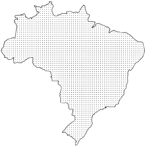 Mapa do Brasil com estados